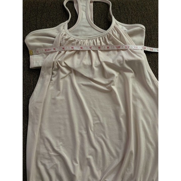 Lululemon Practice Freely Tank Racerback Striped Sports Bra Size 6 Light Pink - Picture 10 of 13